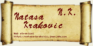 Nataša Kraković vizit kartica